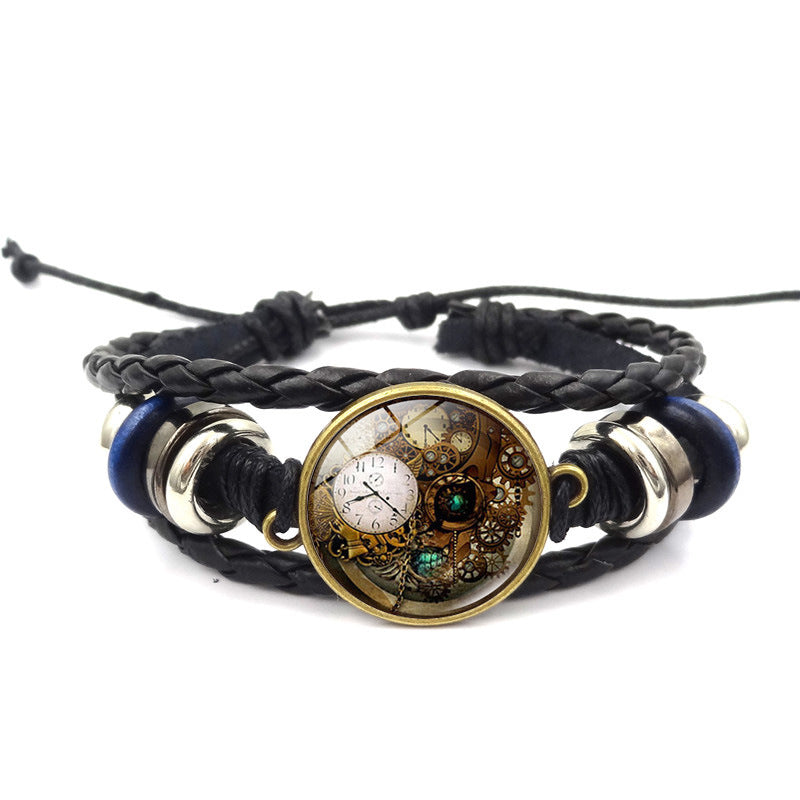 Mechanical Gear Time Stone Female Fashion Bracelets