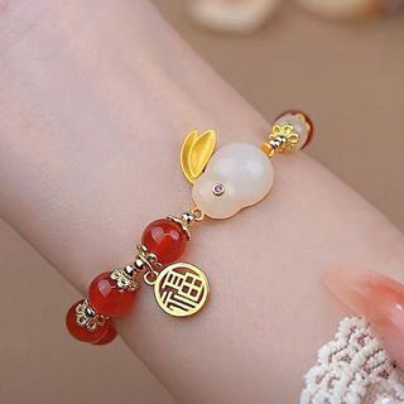 Women's Blessing Card Design Good-looking Girlfriends Antique Bracelets
