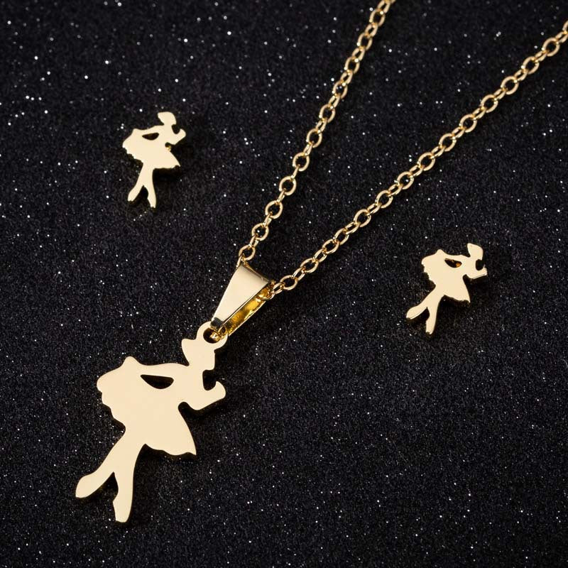 Animal Three-piece Fashion Geometry Pattern Gesture Necklaces
