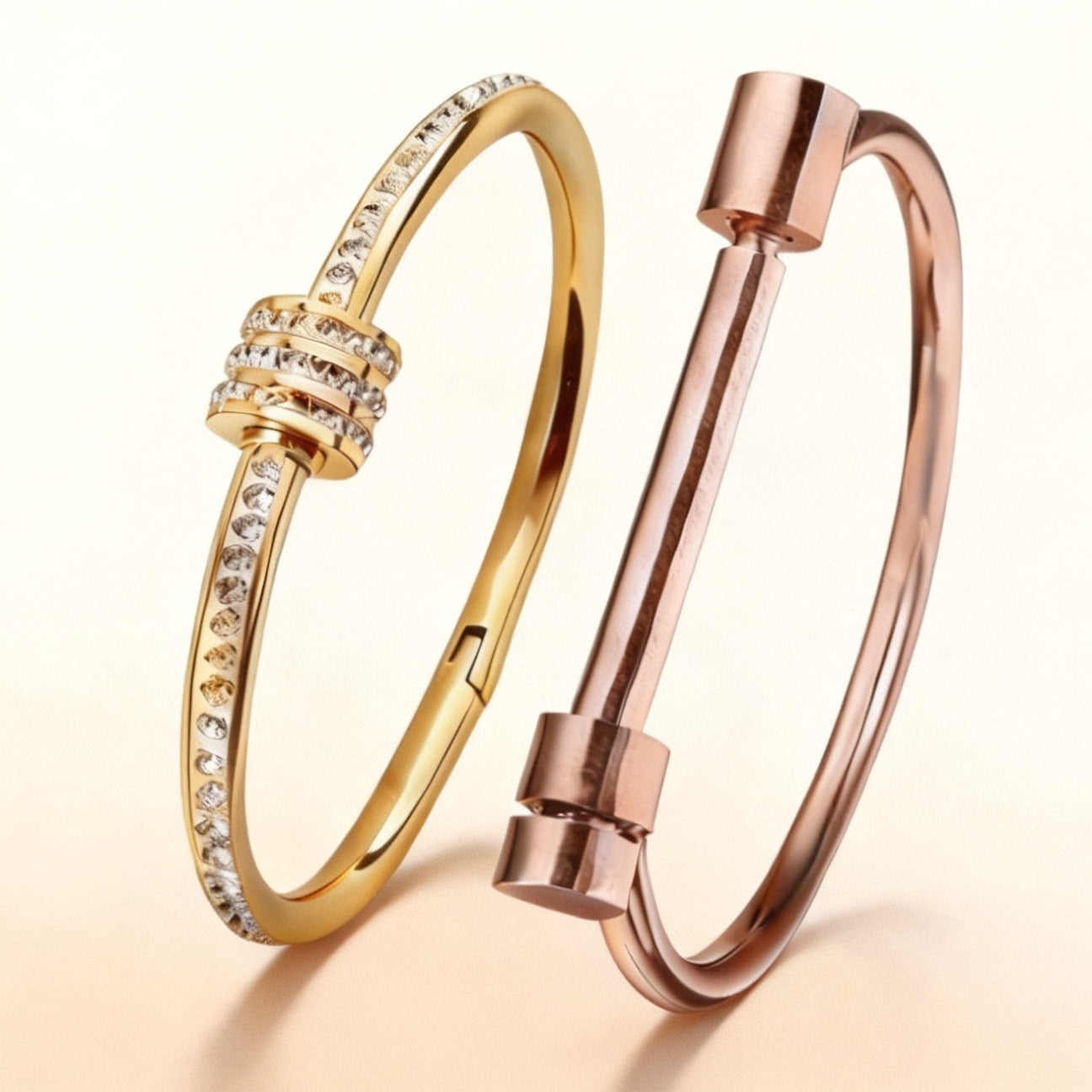 Stainless Steel Small Waist Horseshoe Niche Bracelets