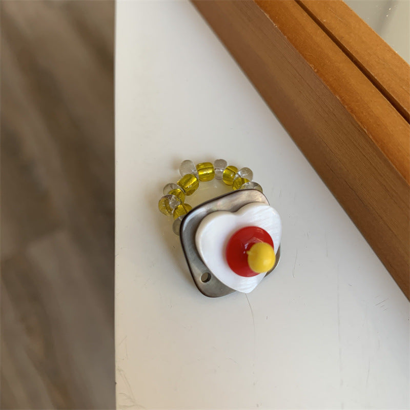 Luxury Minority Design Index Finger Cold Wind Elastic Ring