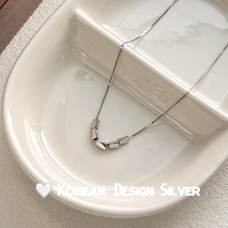 Small Pieces Of Female Summer Niche Light Luxury Lucky Beads Necklace