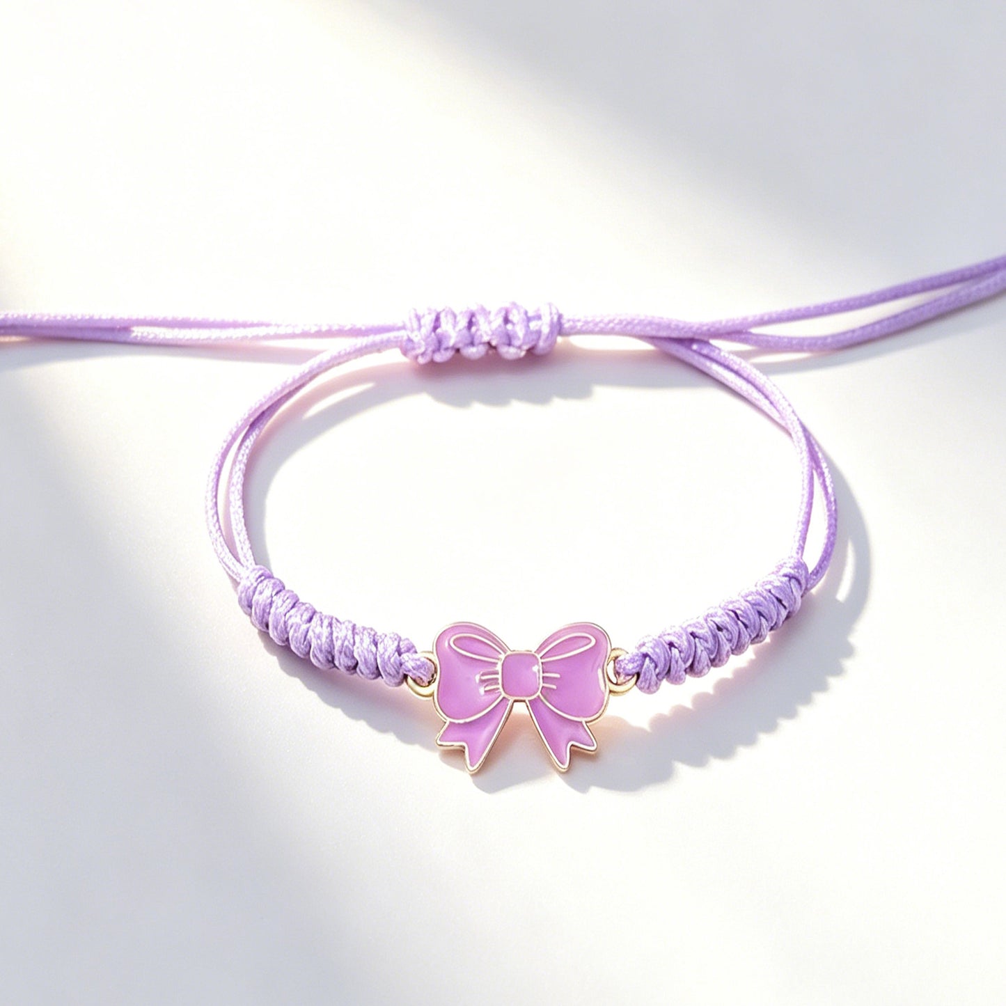 Girlfriends Friendship Alloy Dripping Oil Bow Wax Line Bracelets