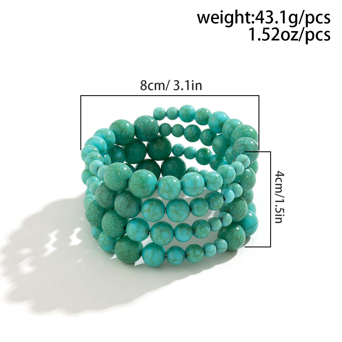 Trend Shaped Imitation Pearl Beaded Retro Bracelet