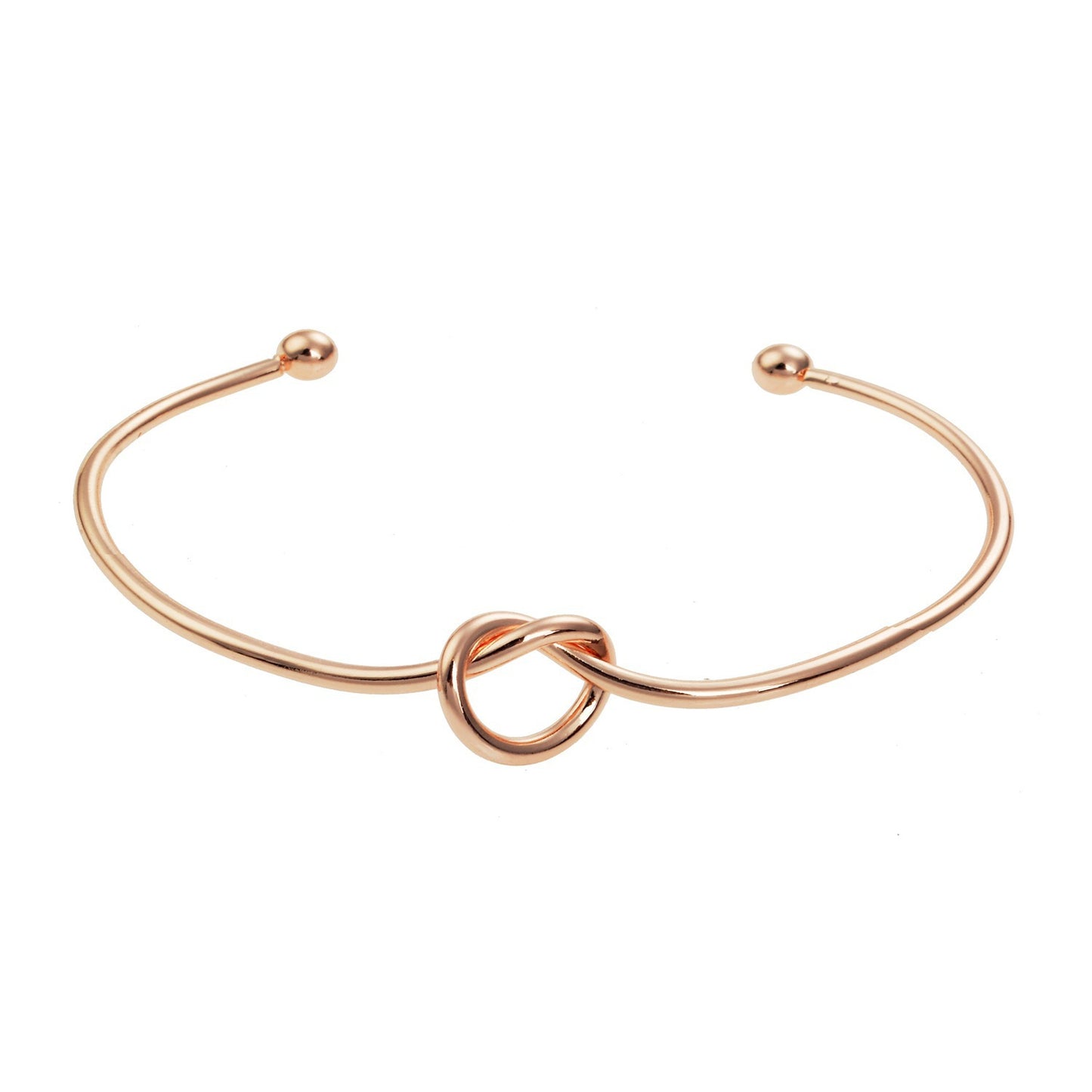 Knotted Love Open Bridesmaid Rose Gold Bracelets