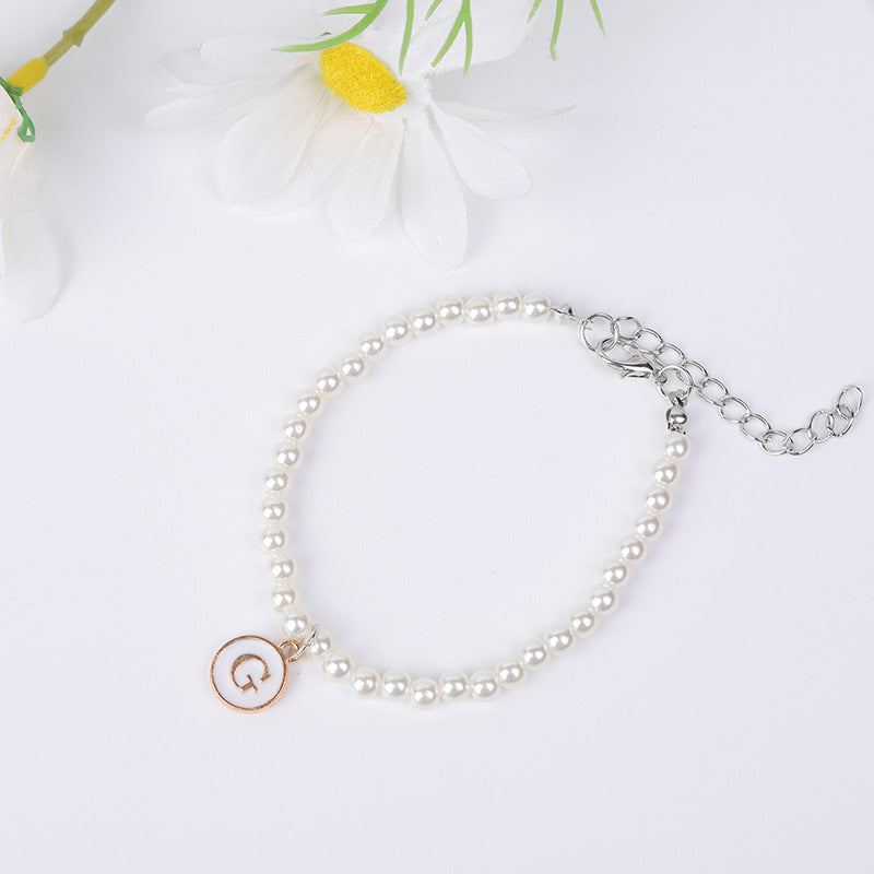 Simple Pearl English Your Name Female Bracelets