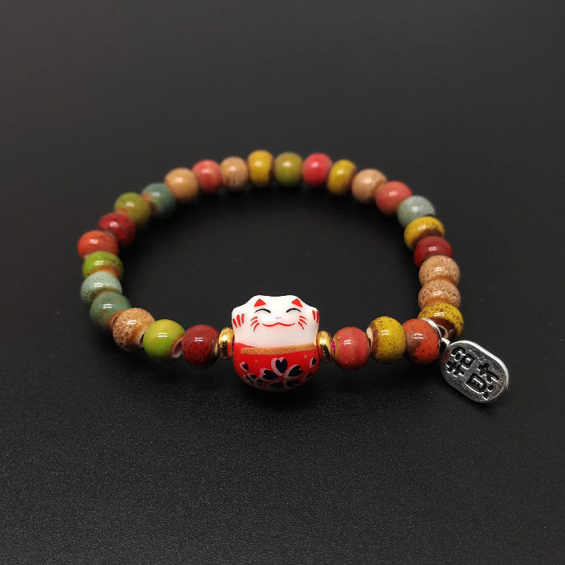 Cat Cartoon Retro Ethnic Style Friend Bracelets