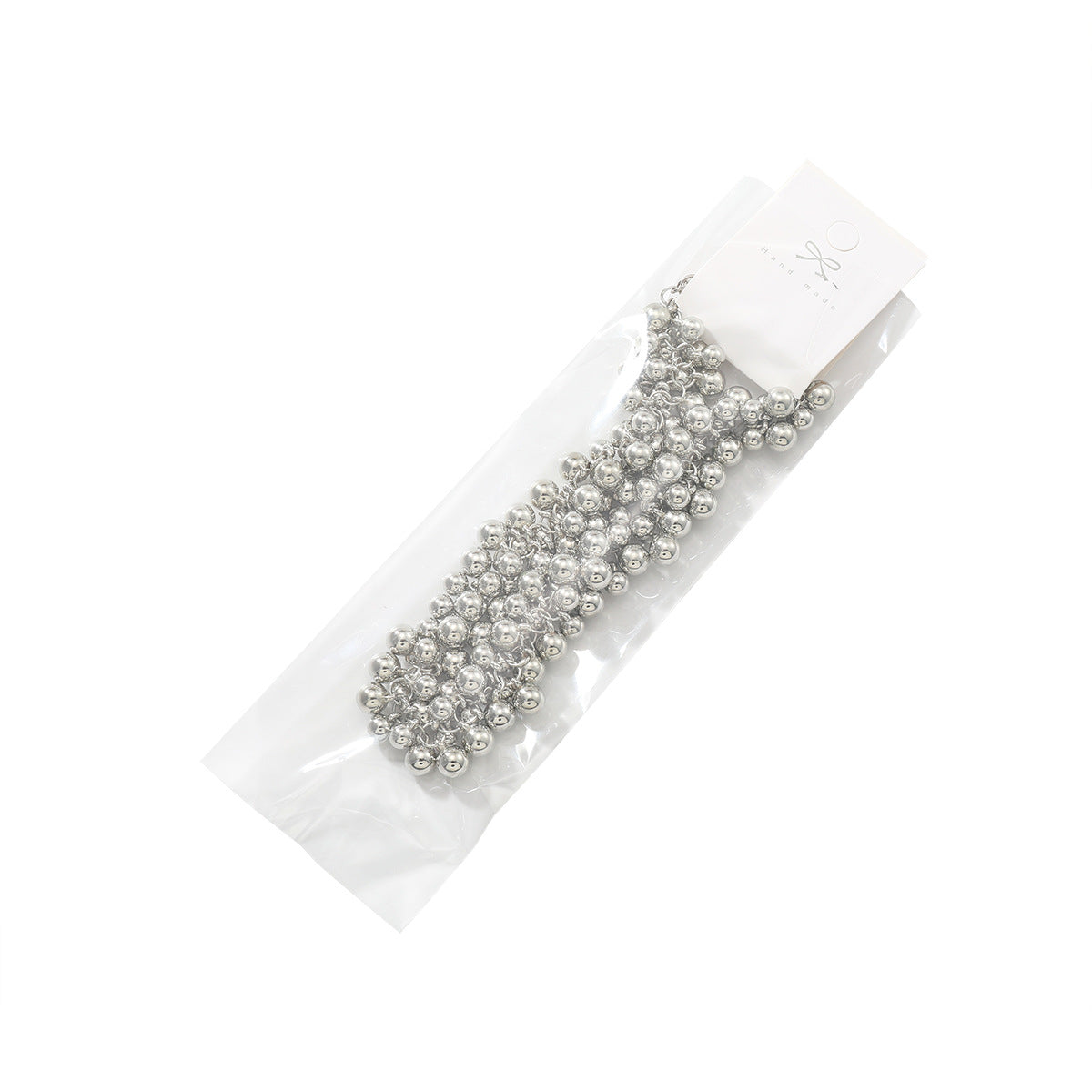 Women's Cool Style Personalized Sier Beaded Exaggerated For Niche Temperament Fashion Earrings