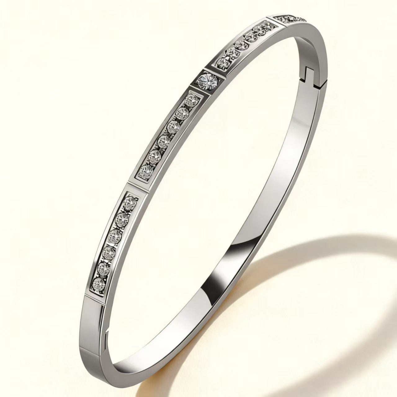 Titanium Steel Female Diamond High-grade Stainless Bracelet