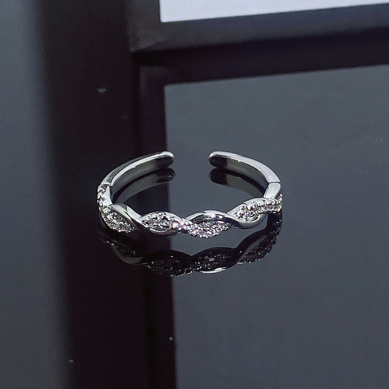 Simple Design Fashion Small Open Female Personalized Cold Style Rings