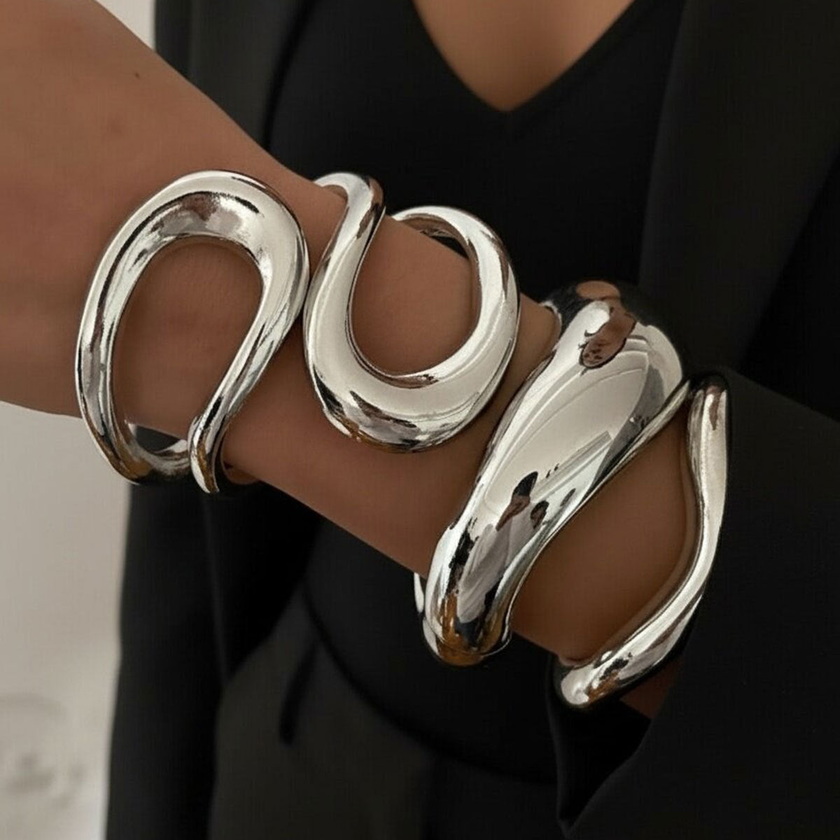 Glossy Geometric Irregular Fashion Environmentally Friendly Bracelet