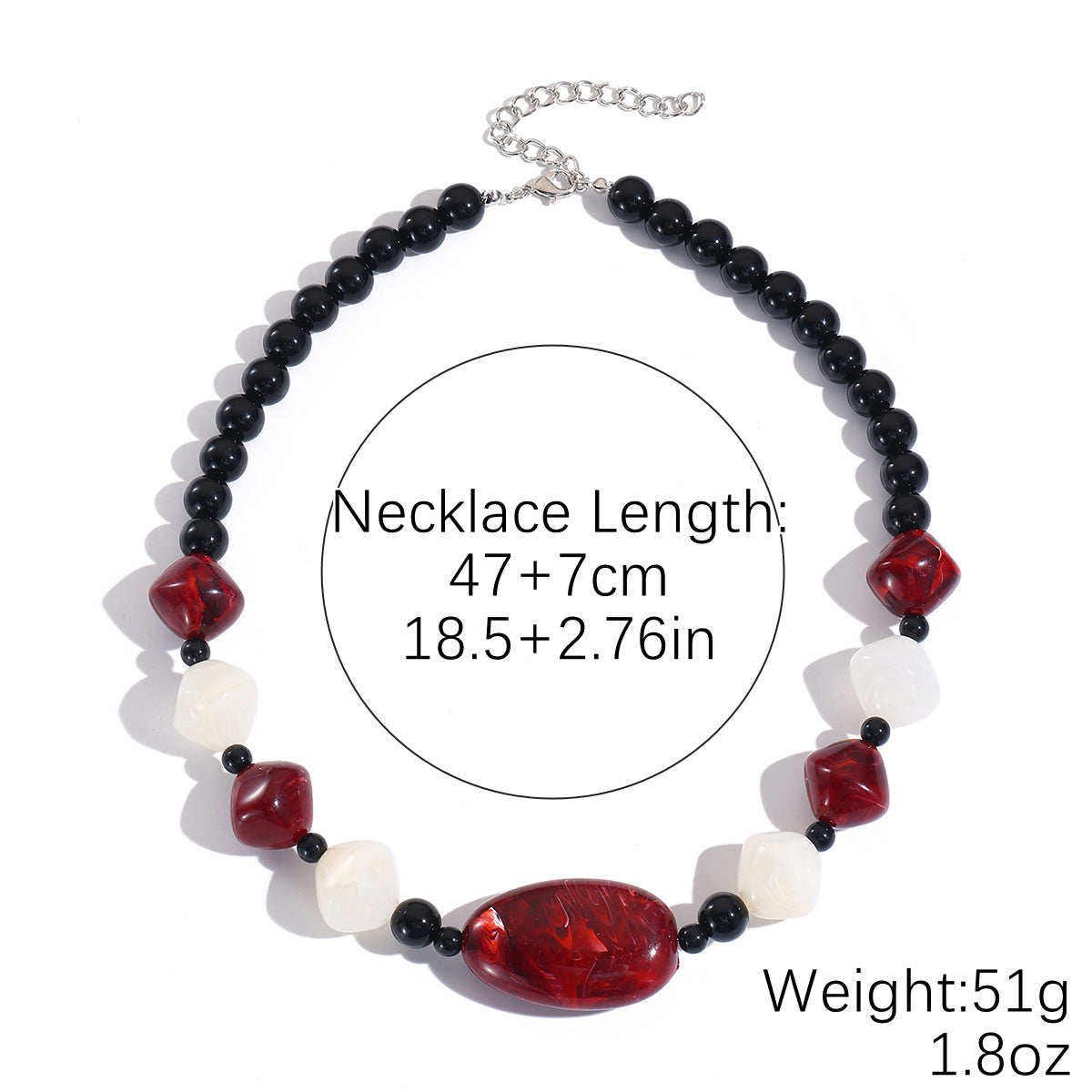 Acrylic Bead Bohemian Crystal Niche High-grade Necklace