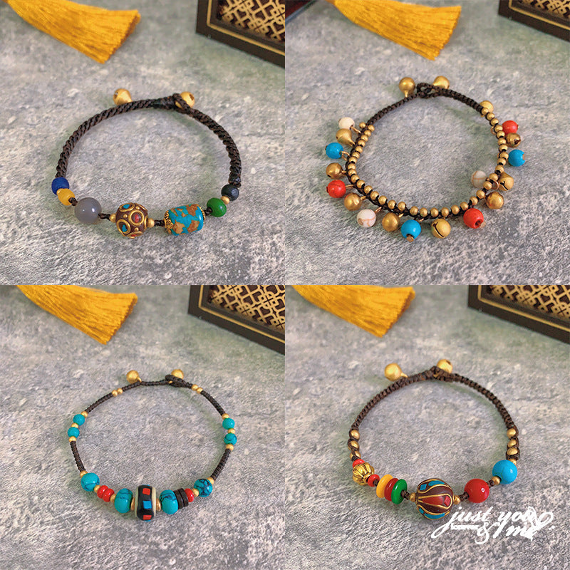 Women's Ethnic Style Bell Collection Classic Fashion Bracelets