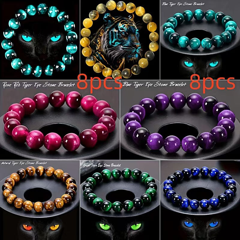 Opal Crystal Brace Lace Tiger Eye Amethyst Lapis Bracelets
