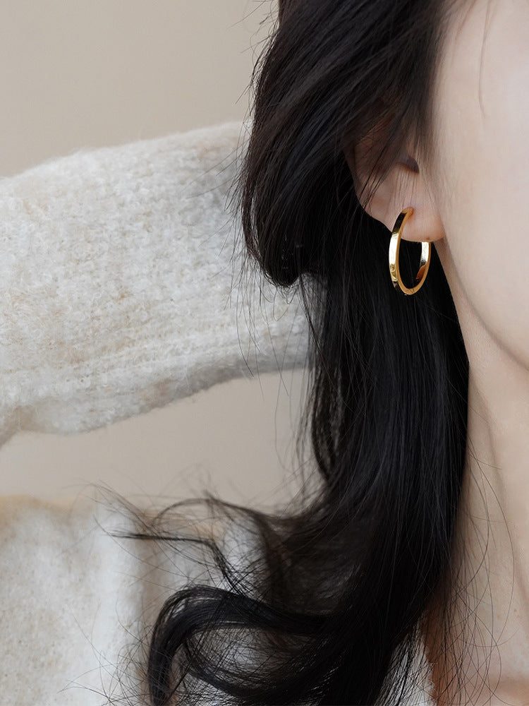 Style Hoop Design Simple Earclip Female Earrings