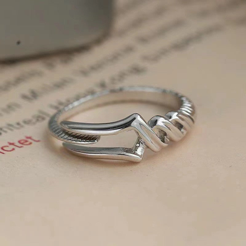 Men's Fashionable Personality Hipster Sword Adjustable Domineering Opening Single Little Ring
