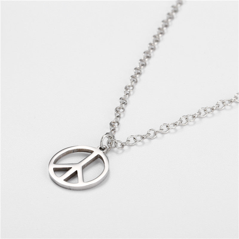 Men's Hip Hop Stainless Steel And Pendant Simple Necklaces