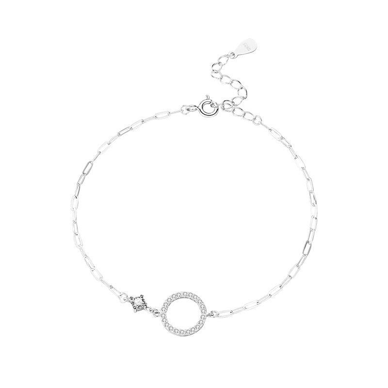 Bracelets cadeaux d'anniversaire pour petites amies chanceuses simples en cercle pour femmes