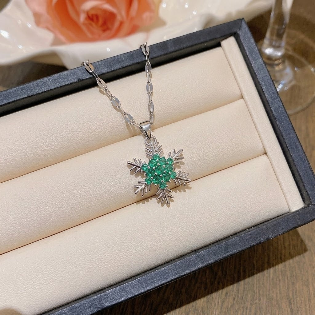 Rotating Degree Rotation Heart-shaped Zircon Clavicle Rings