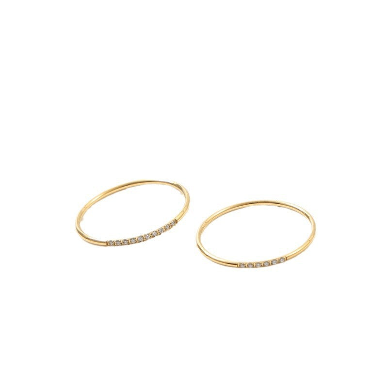 Women's Diamond Simple Elegant Basic Fine Titanium Bracelet