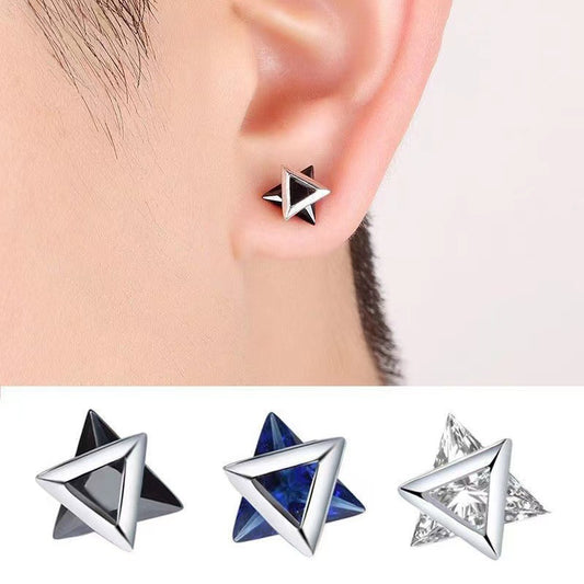 Women's & Men's Stone Trendy Unique Single Fashion Style Earrings