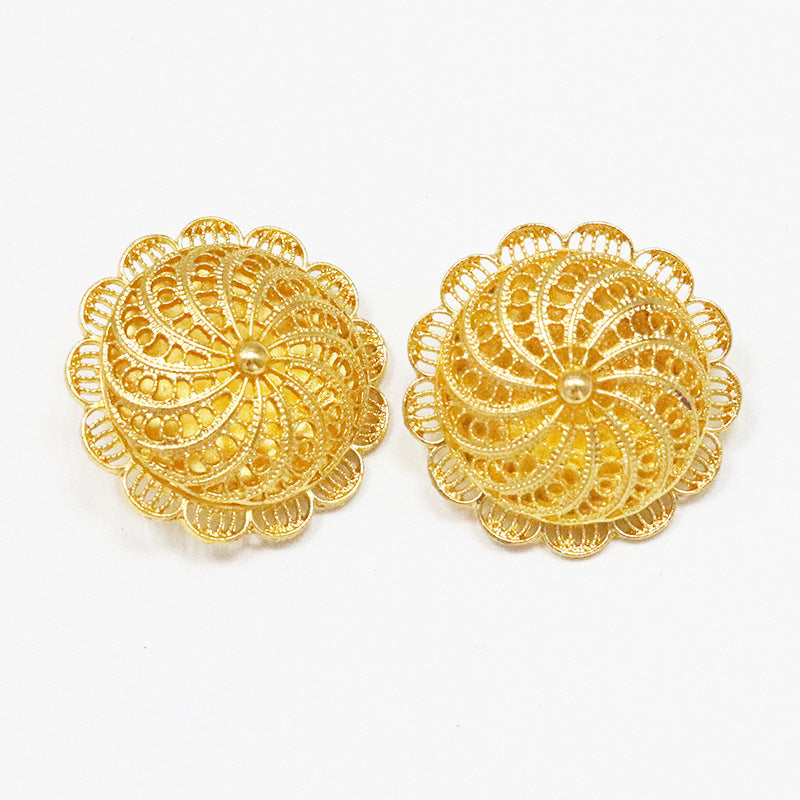 Classic Gold-plated Ethiopian Fashion Big Size Jewelry Set