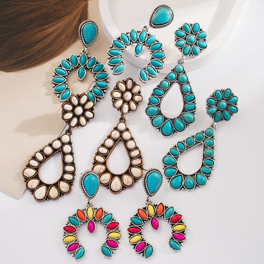 Bohemian Vacation Style Turquoise Fashion Creative Earrings