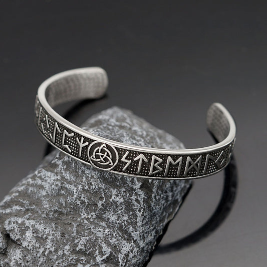 Viking Triangle Knot Titanium Steel Retro With Bracelet