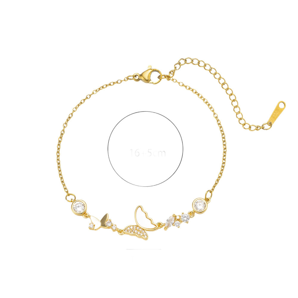 Bow Female Design Zircon High Sense Fashionable Bracelets