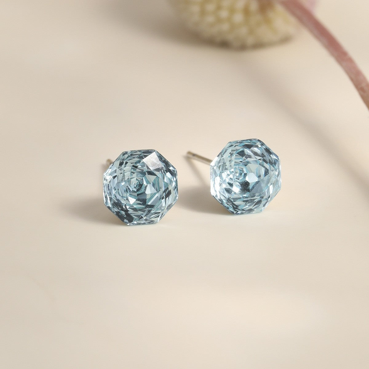 Pearl Colorful Zircon Female Fresh Temperament Stud Earrings