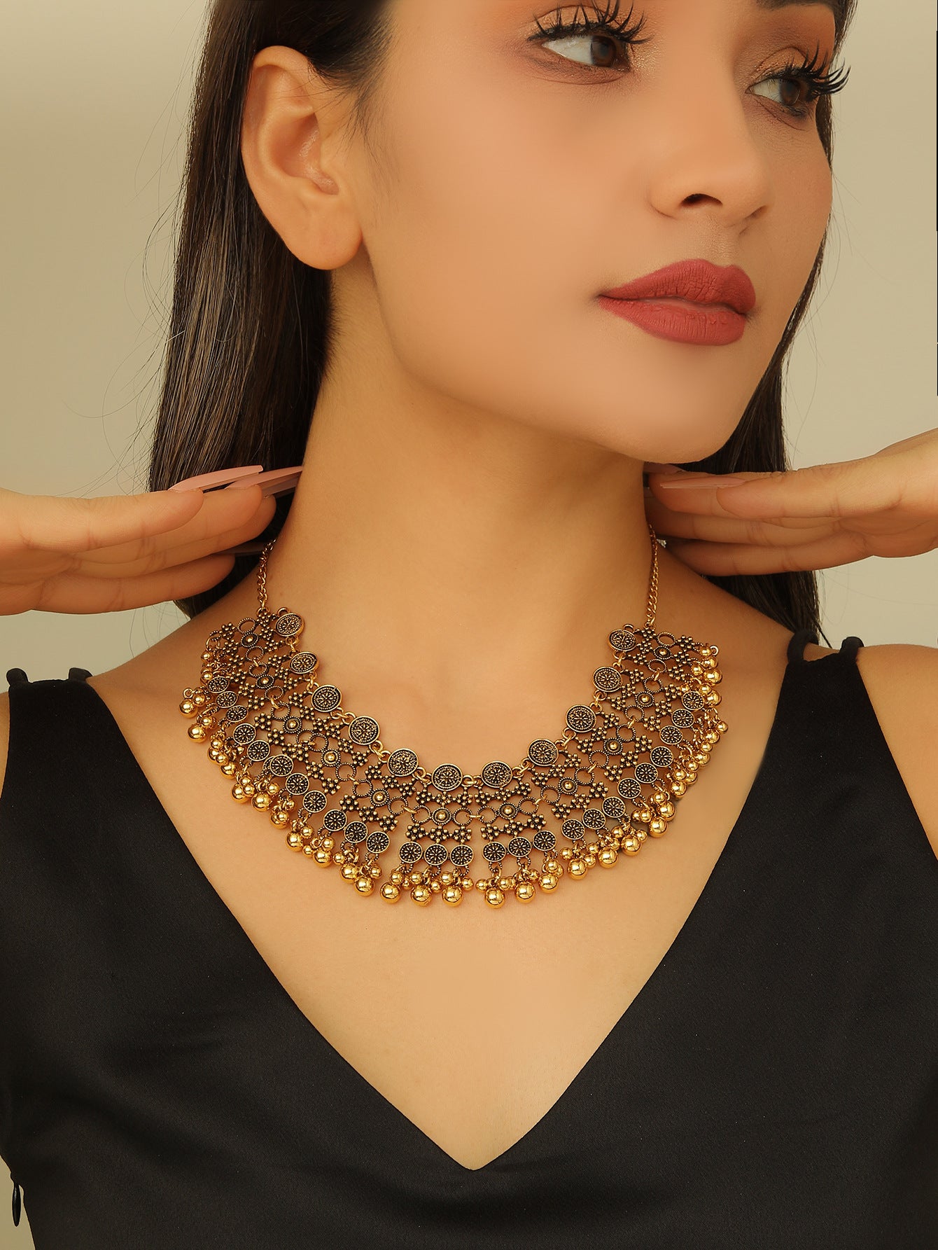 Women's Vintage Exaggerated Personalized Ethnic Style Bohemian Elegant Jewelry Set