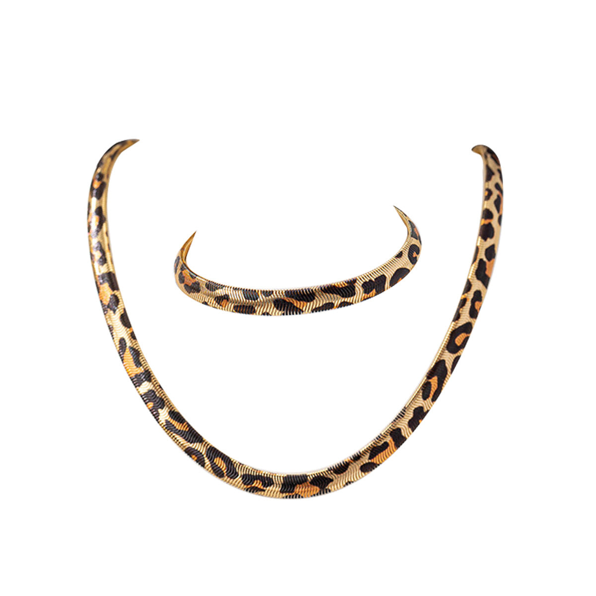 Leopard Design Snake Bones Chain Niche Versatile High Necklaces