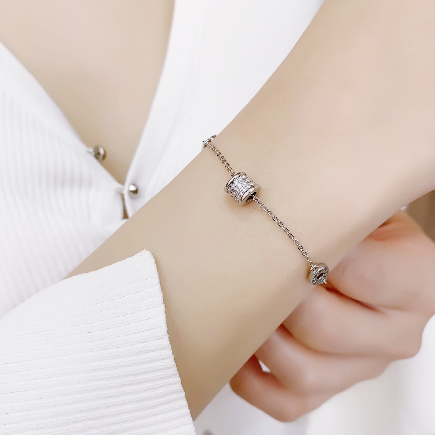 Bracelets d'anniversaire à la mode pour femmes, taille complète en diamant