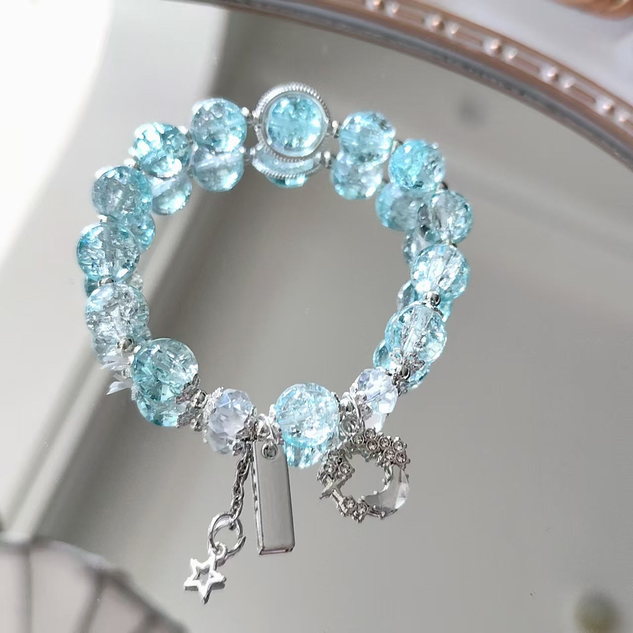 Moon Purple Glazed Female Design Sweet Cool Wind High Sense Bracelet