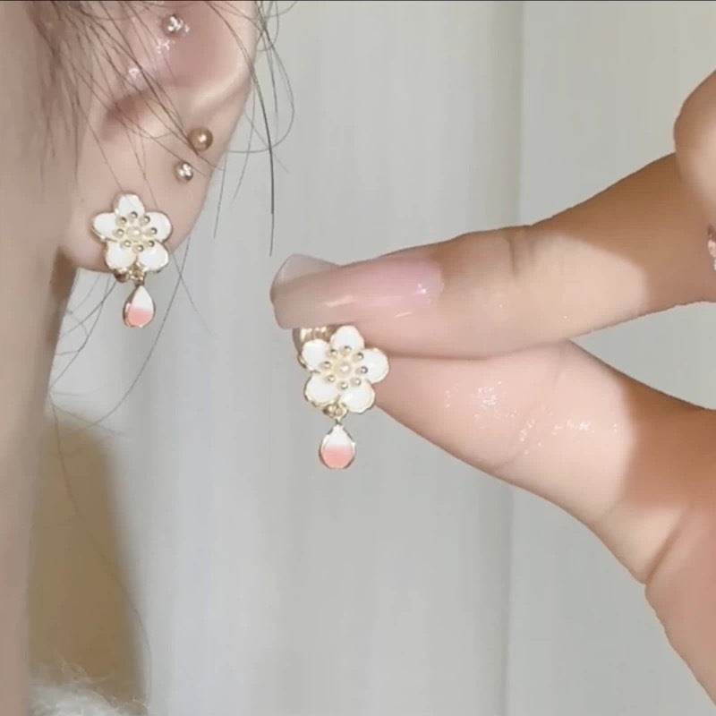 Women's Flower Zircon For Design Fashionable Temperamental Without Rings