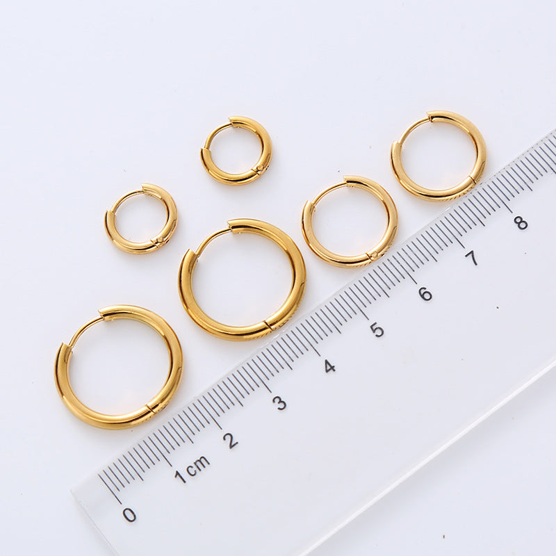 Closed Synthetic Ear Clip Wire Diameter Rings