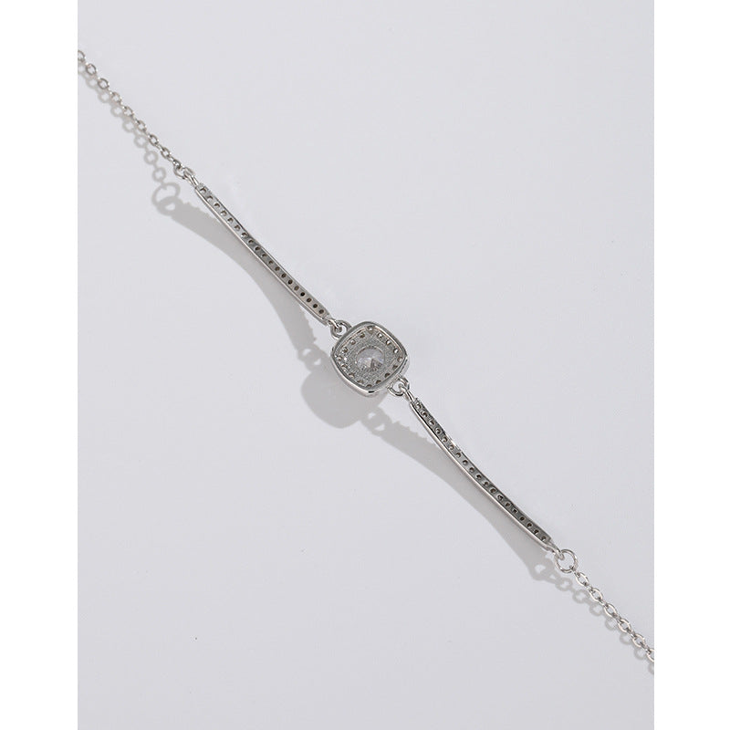 Bracelets de luxe raffinés Grace Diamond Full Square High Sense