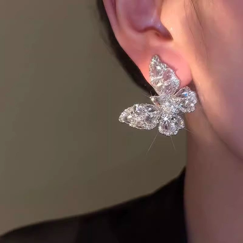 Women's Super Fairy Zircon Butterfly Trendy Korean Style Ear Clip