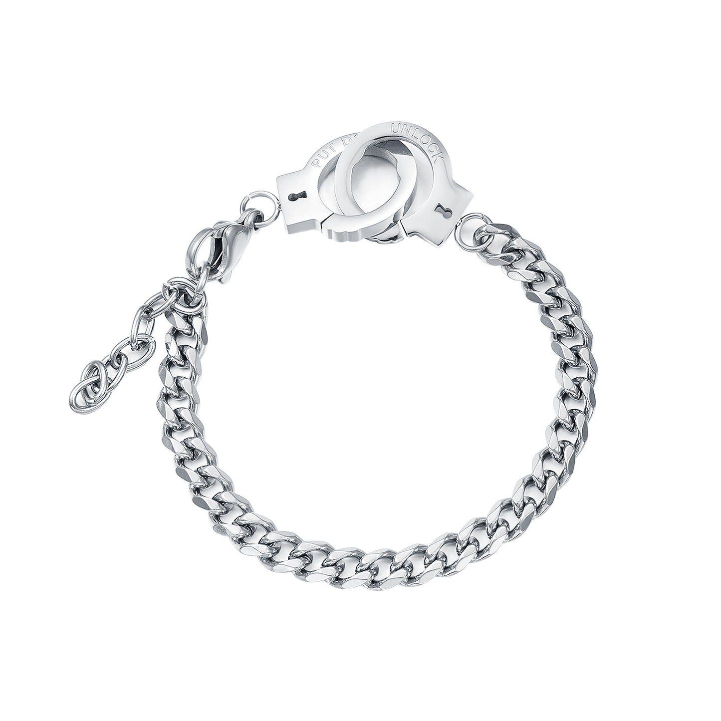 Simple Personality Titanium Steel Handcuffs Stainless Bracelets