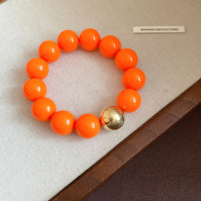 Dopamine Acrylic Beaded Sub Personality Light Luxury Bracelets