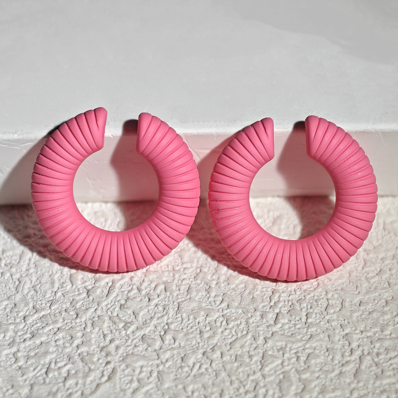 Acrylic Candy Color Matte Simple Design Ear Clip