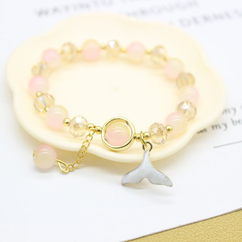 Ice Crystal Cartoon Jade Dog Clow Bracelets