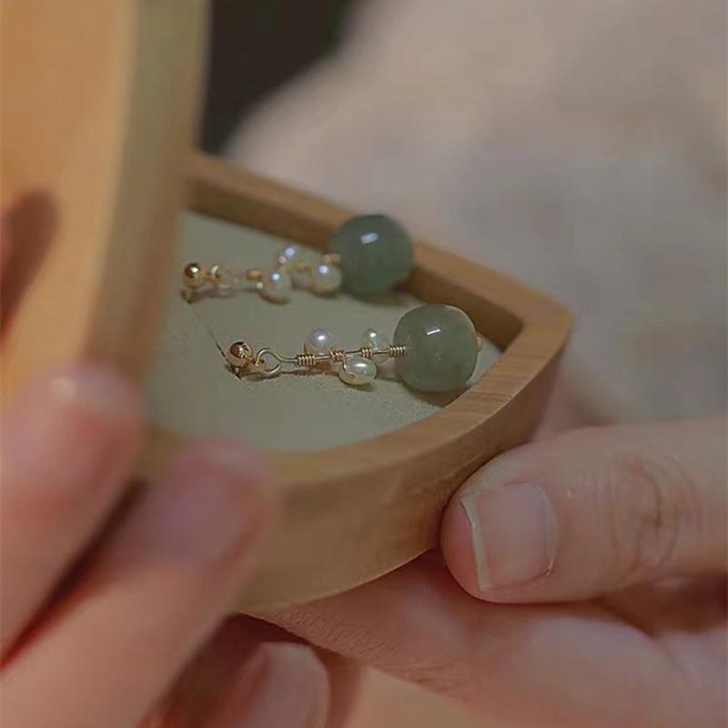 Women's Freshwater Pearl Winding For Trendy Elegant Earrings