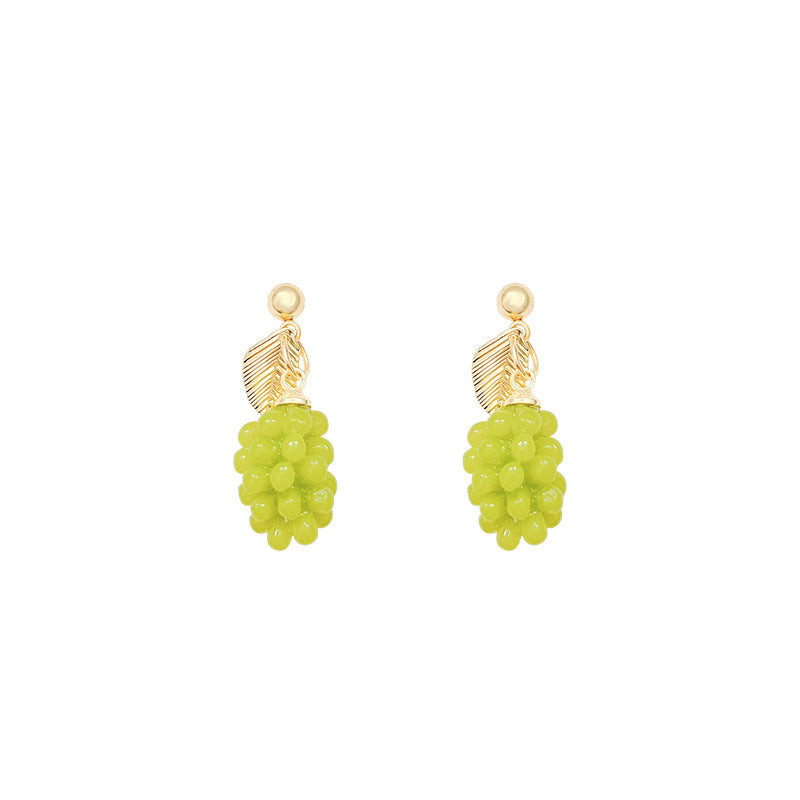 Needle Niche Green Grape Damen-Design-Ohrringe