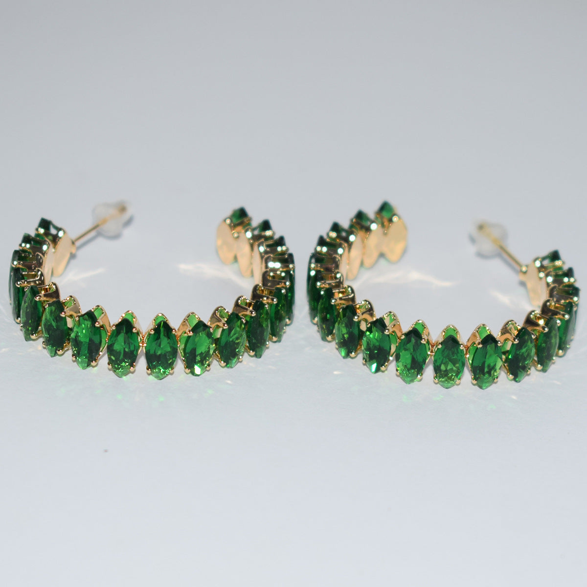 Women's Luxury Zircon Collar Ear Three-piece Horse Eye Fashion Jewelry Set
