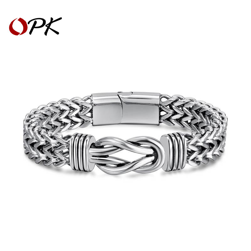 Men's Double Row Chain Magnetic Buckle Hip Bracelets