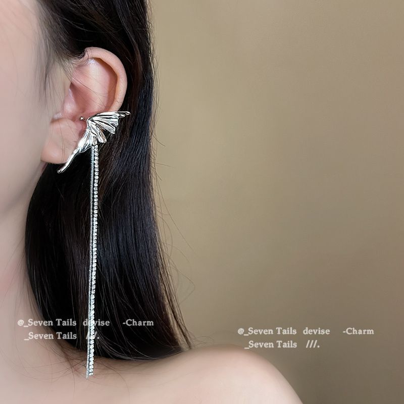 Fairy Clips Design Light Luxury Butterfly Tassel Sense No Piercing Ear Clip