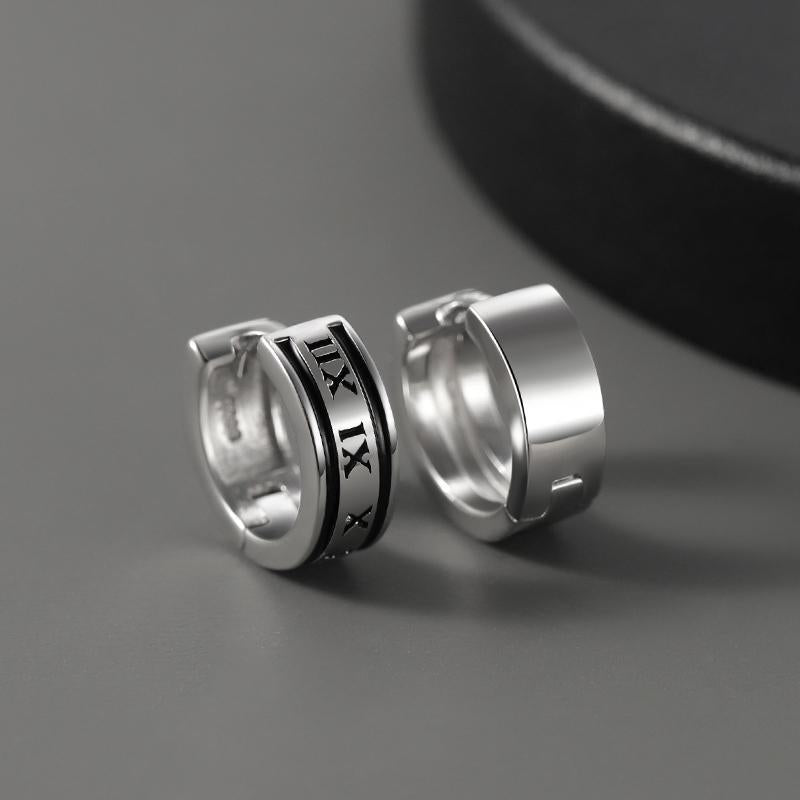 Men's Simple Design Cylindrical Boys Female Temperament Ear Buckle