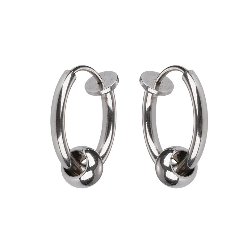 Men's Clip Titanium Steel Personalized High Sense Ear Buckle