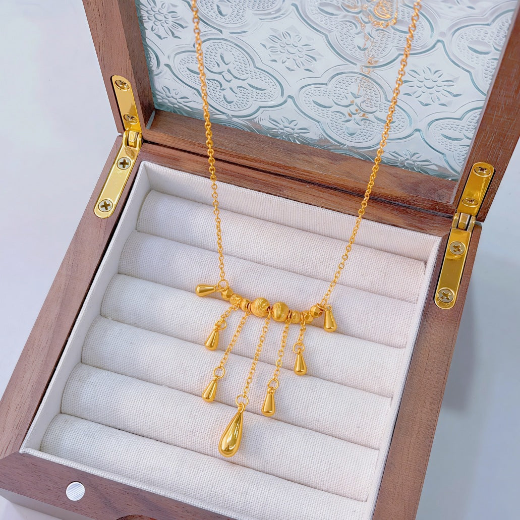 Ginkgo Leaf Variety Retro Affordable Luxury Fashion Design Necklace